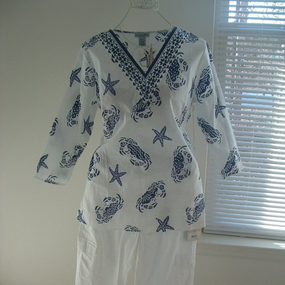 Beach Cover Top Blouse Cover Top - Picture 7 of 8